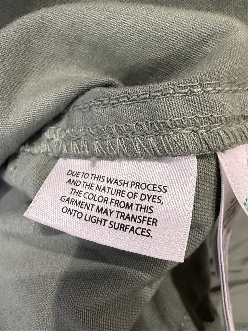 J. Crew Elastic High Rise Baggy Green Cropped Wide Leg Chino Pants - Size Medium - Picture 7 of 14